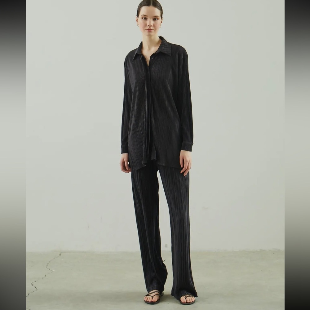 68 Fabulous Chic Black Top And Wide Leg Pant Set